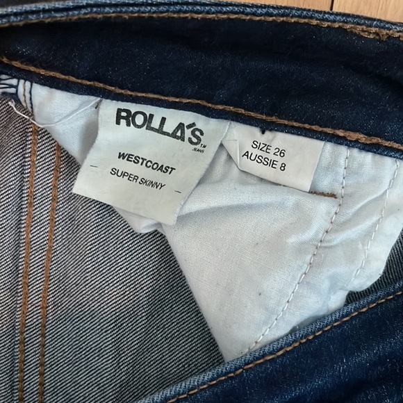 Rolla’s Westcoast Super Skinny Jeans Size 26 - Picture 8 of 9